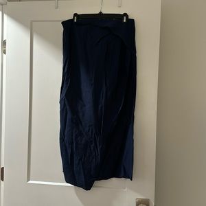 Vince Asymmetric Pencil Skirt Navy - 8 NWT